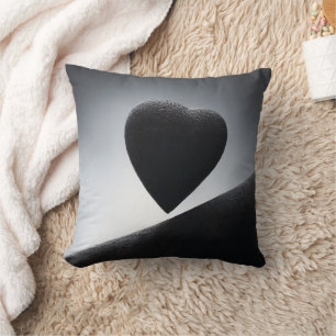 Coussin Ciel nocturne en forme de coeur clair de lune