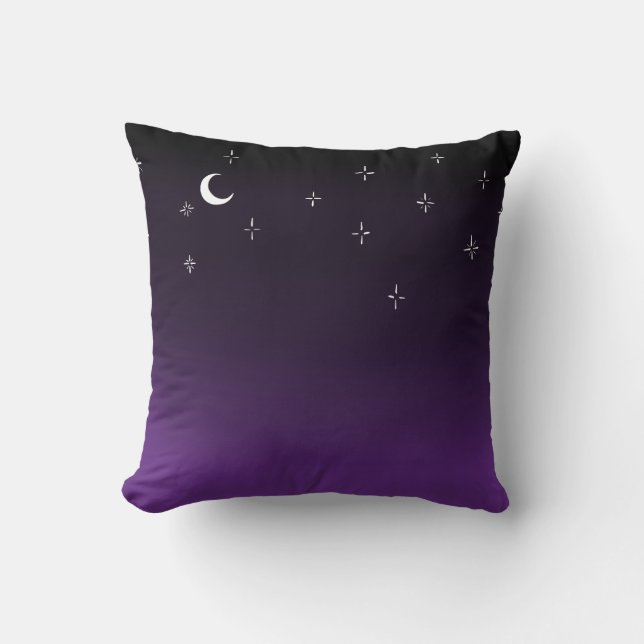 Coussin Ciel nocturne violet (Recto)