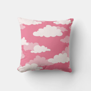 Coussin Ciel nuageux transparent, texture vintage.