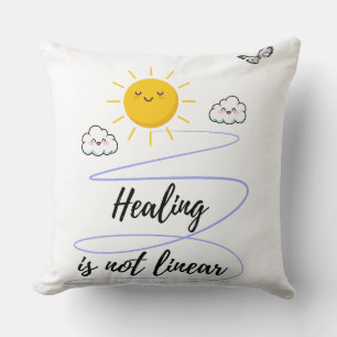 Coussin Ciels souriants   Joli Soleil & Nuages Jeter Pi