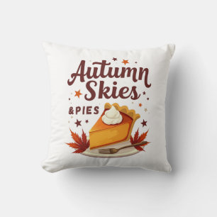 Coussin Cieux d'automne et tartes à la citrouille d'automn