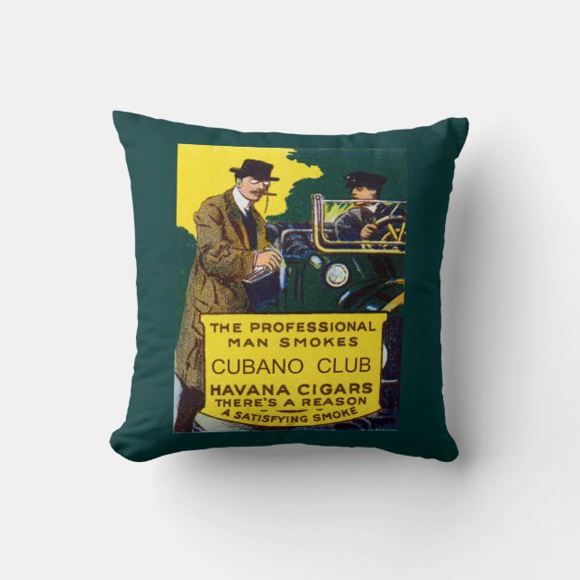 Coussin Cigares Club Cubano vintages (Recto)