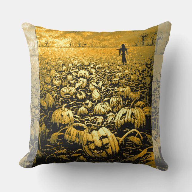 Coussin cimetière Jack O'Lantern (Recto)