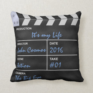 Coussin Cinéma de claquette "c'est ma vie "