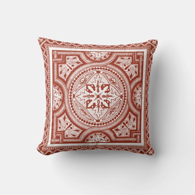 Coussin Cinnabar Woodblock IV (Recto)