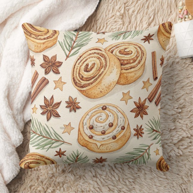 Coussin Cinnamon Rolls and Spices - Holiday Baking (Couverture)