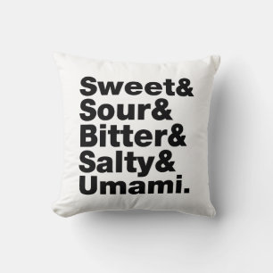 Coussin Cinq saveurs de base