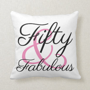 Coussin Cinquante ans et Fantastique 50e Anniversaire