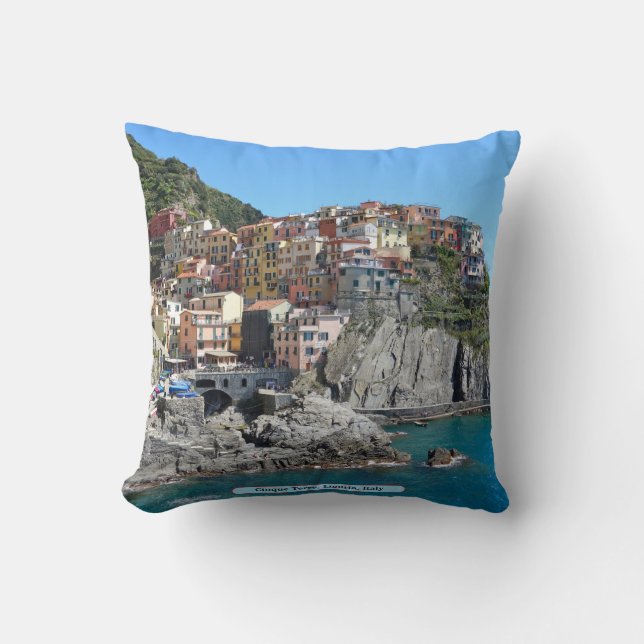 Coussin Cinque Terre, Ligurie, Italie (Recto)