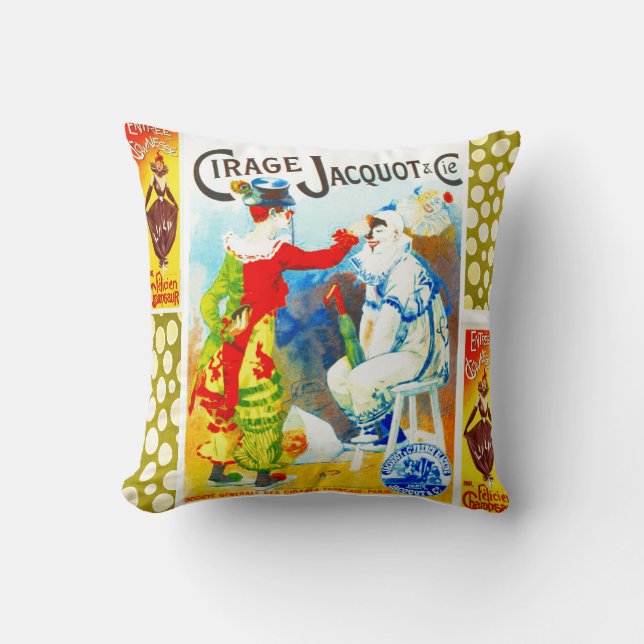 Coussin "Cirage Jacquot & Cie" (Recto)