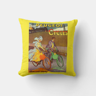 Coussin circa 1900 Peugeot bicyclettes et