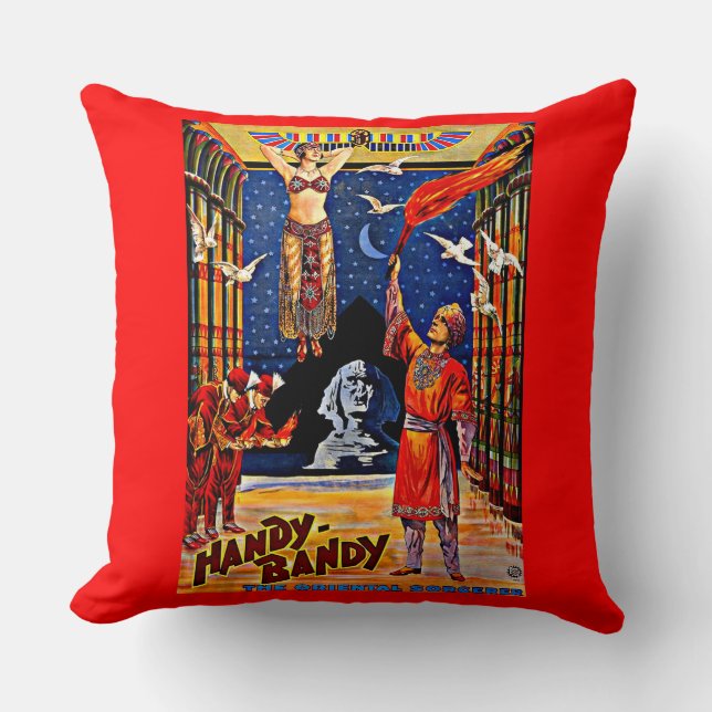 Coussin circa 1920 Handy-Bandy magician poster print (Recto)