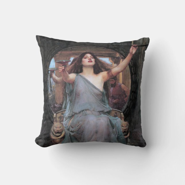 Coussin Circe Offering the Cup to Odysseus, Waterhouse (Recto)