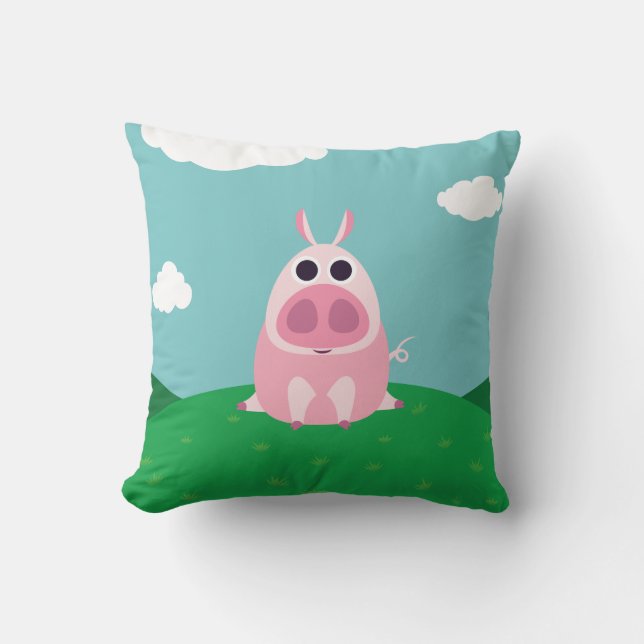 Coussin Circonspect le porc (Recto)