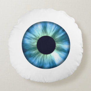 Coussin circulaire Blue Eyeball