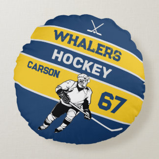 Coussin circulaire de hockey personnalisé
