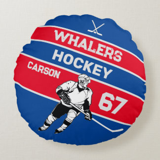 Coussin circulaire de hockey personnalisé