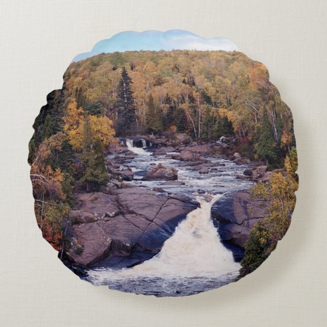 Coussin circulaire des chutes de la rivière Beaver (Devant)