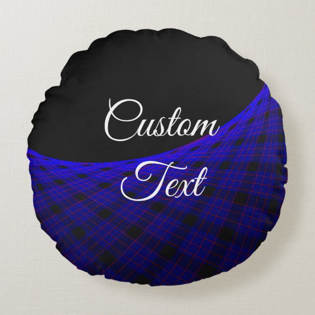 Coussin circulaire géométrique de la moquette spat (Devant)