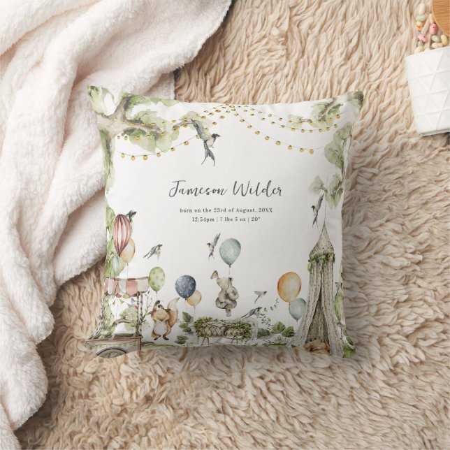 Coussin Cirque Carnaval | Statistiques de naissance en for (Couverture)