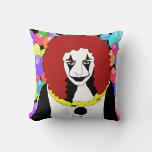 Coussin Cirque Clown Girl spectacle côté monstre horreur g