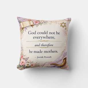 Coussin Citation biblique juive messianique - Verset bibli