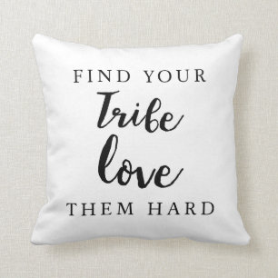 Coussin citation d'amitié inspirante les aime fort