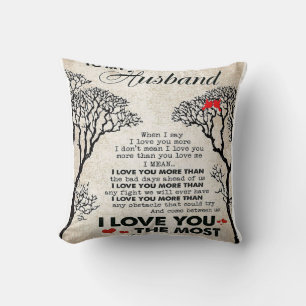 Coussin Citation d'amour pour mari   Cadeau mignon pour pe