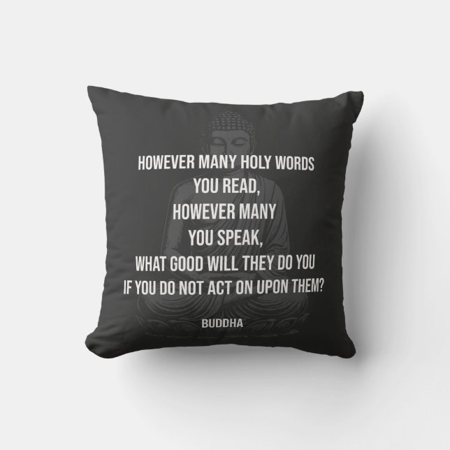 Coussin Citation de Bouddha (Recto)