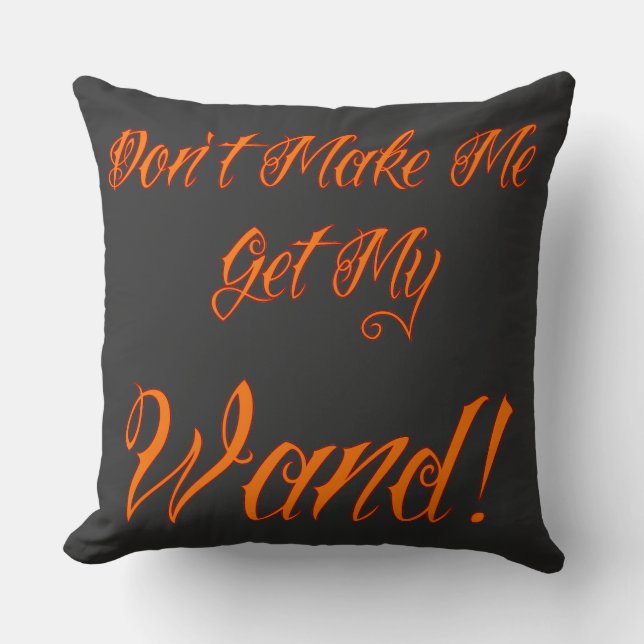 Coussin Citation de cuisine d'Halloween (Recto)