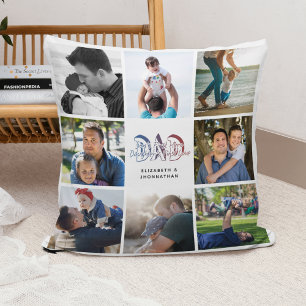 Coussin Citation de DAD Son & Fille Photo Collage Nom de f