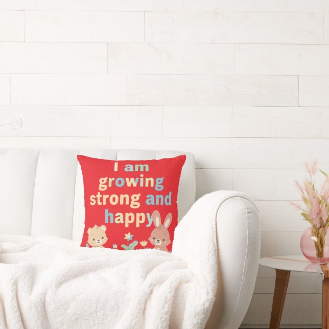 Coussin Citation de encouragement doux pour les esprits en (Canapé)