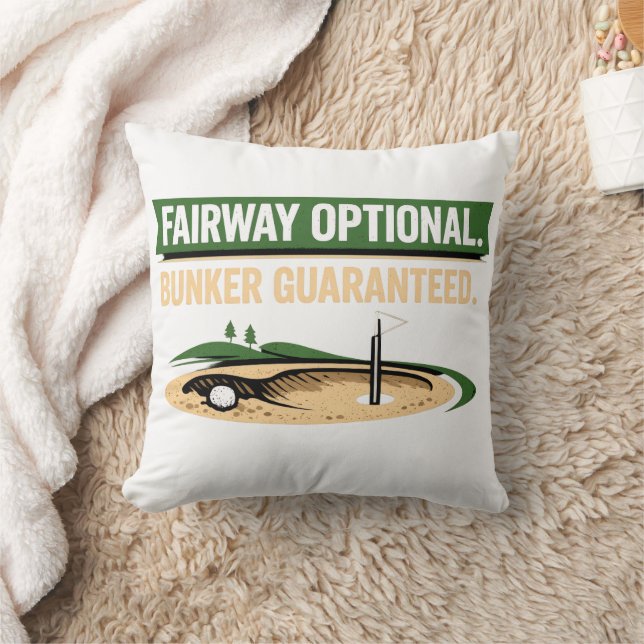 Coussin Citation de golf amusante pour les accros du golf  (Couverture)
