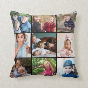 Coussin Citation de la famille de collections de photos pe
