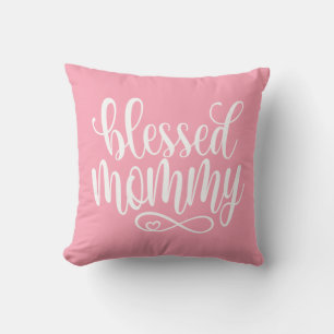 Coussin Citation de la Fête des mères bénies Lancer l'