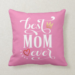 Coussin Citation de la meilleure maman pour la Fête des mè