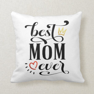 Coussin Citation de la meilleure maman pour la Fête des mè