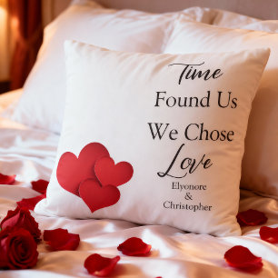 Coussin Citation de la Saint-Valentin : Le Temps Nous a Tr