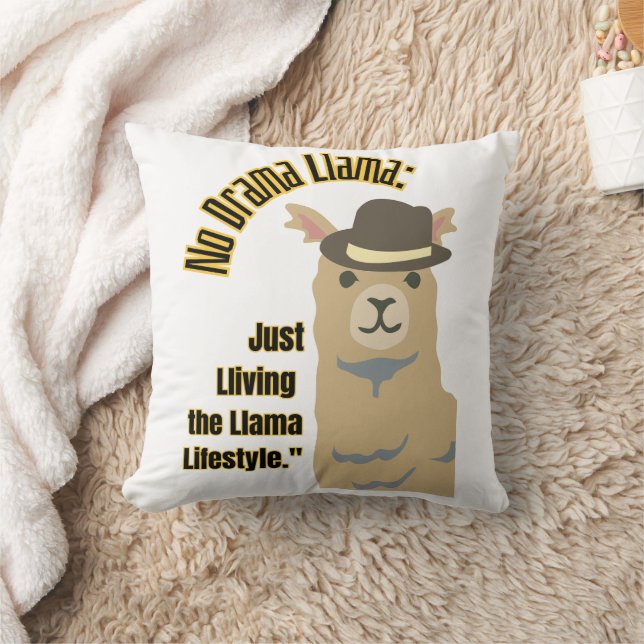 Coussin citation de llama (Couverture)