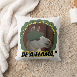 Coussin citation de llama