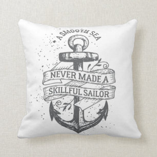 Coussin Citation de marin de motivation nautique