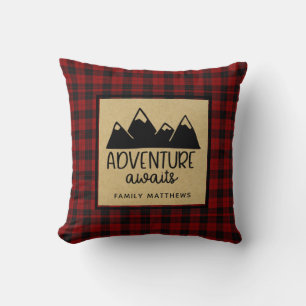Coussin Citation de motivation inspirée Lumberjack Buffalo