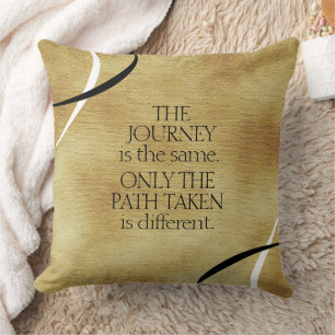 Coussin Citation de parcours et de parcours inspirants