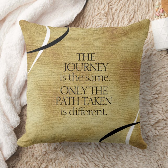 Coussin Citation de parcours et de parcours inspirants (Couverture)