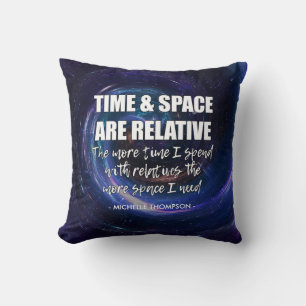 Coussin Citation de plaisir familial PERSONNALISÉE avec no