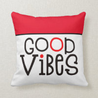 Citation de position Good Vibes rouge blanc noir