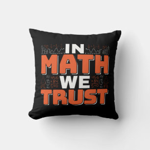 Coussin Citation de professeur de mathématiques - En Math 