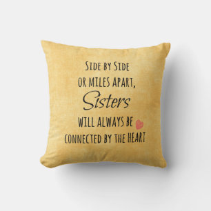 Coussin Citation de soeur inspirante