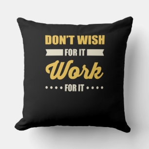 Coussin Citation de succès motivationnel