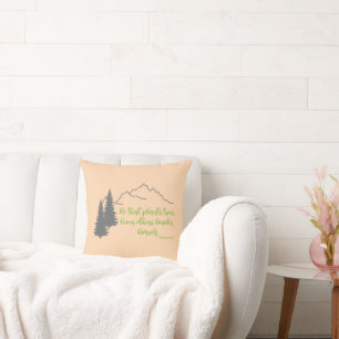 Coussin Citation des arbres plantes Thomas Fuller, Graphis